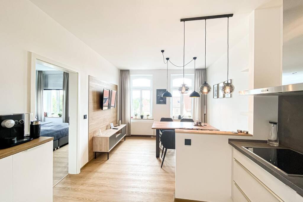 Luxus-Apartment In Leipzig Mit Privat-Parkplatz Kültér fotó